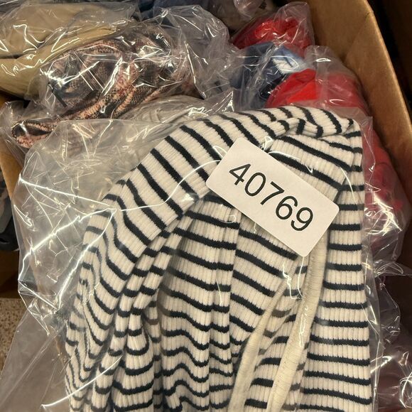 H&M Dress Women S Small Whhite Striped Sheath Midi V-Neck Sleeveless Cotton - Picture 8 of 8